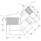 World Wide Fittings Female Pipe To Female Pipe Swivel 45 Degree Elbow 9385X06X06 - alternate 2